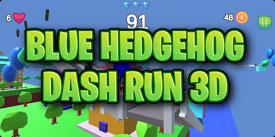 Blue Hedgehog Dash Run 3D v2