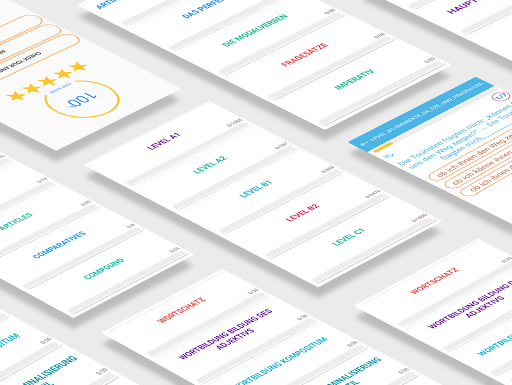 Android application Test zur deutsch grammatik screenshort