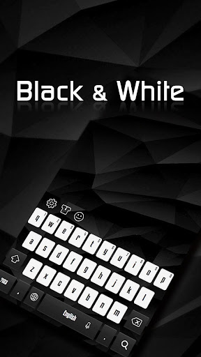 Black  White Keyboard