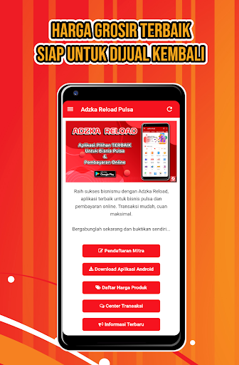Adzka Reload Pulsa Screen 2
