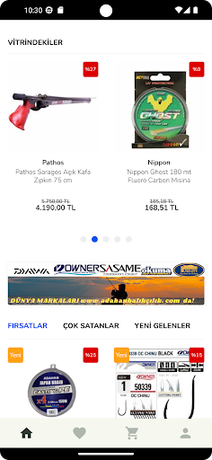 Android application Adahan Balıkçılık screenshort