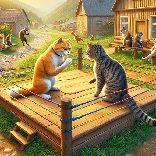 Cat Fighting Battle: Tom Games logo