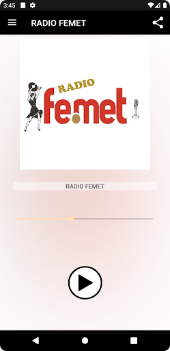 Android application RADIO FEMET screenshort