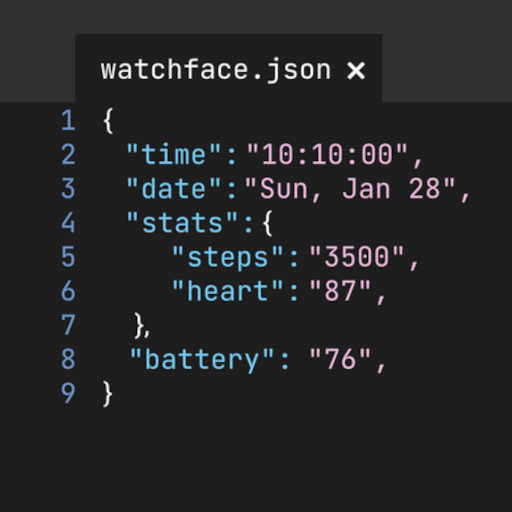 Json Watch Face logo