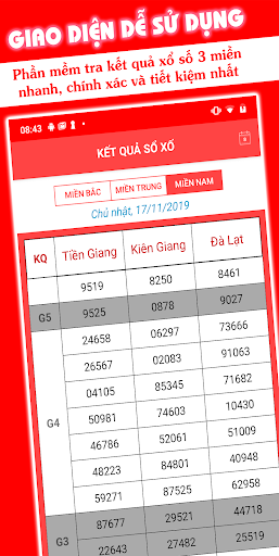 Android application Xổ Số Live 5.0 screenshort