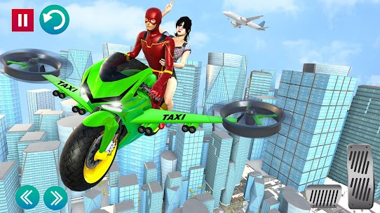 Superhero Bike Taxi Bike Games 5