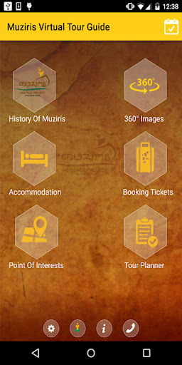Android application Muziris Virtual Tour Guide screenshort