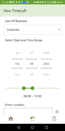 TimeLeft Screen 2