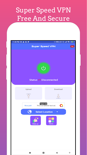 Android application VPN: Super Speed VPN screenshort