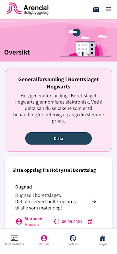 Arendal Boligbyggelag Screen 2
