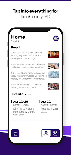 Android application Irion County ISD screenshort