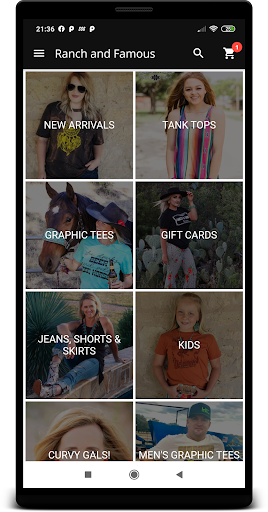 Android application Ranch and Famous Boutique screenshort