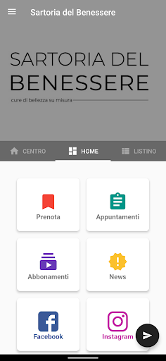 Android application Sartoria del Benessere screenshort