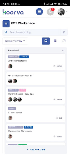 Koorva Task Screen 2