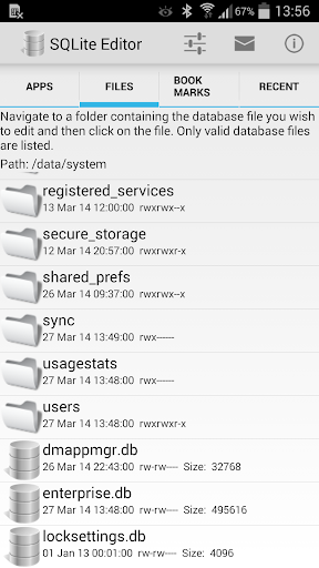 Screenshot of SQLite Editor
