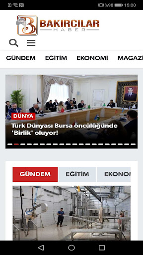 Android application Bakırcılar Haber screenshort