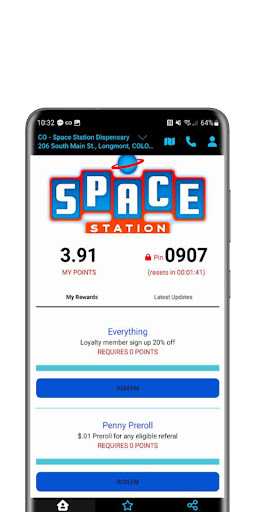 Android application Space Station Dispensary screenshort