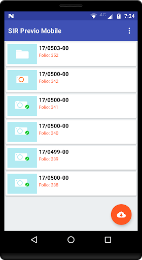 Android application SIR Previo Mobile screenshort