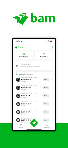 Android application BAM Charging Solutions screenshort