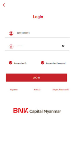 Android application BNK SUM screenshort