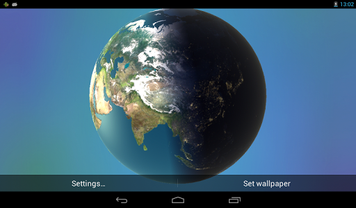 Android application Earth Wallpaper screenshort