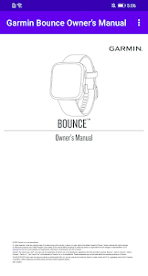 Garmin Bounce Owner’s Manual