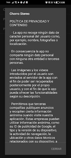 Chorro Stereo Screen 3