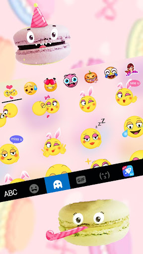Colorful Macaroons Theme Screen 3