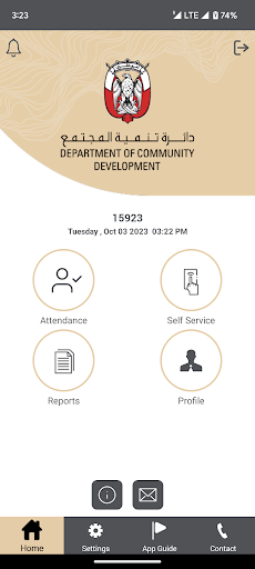 DCD Time and Attendance App Screen 3