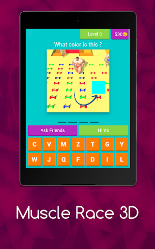 Quiz Muscle Race - muscle growth 3D