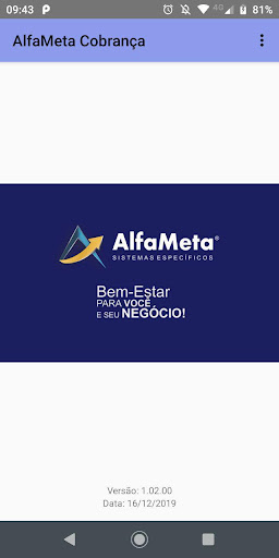 Android application Alfameta Cobrança screenshort