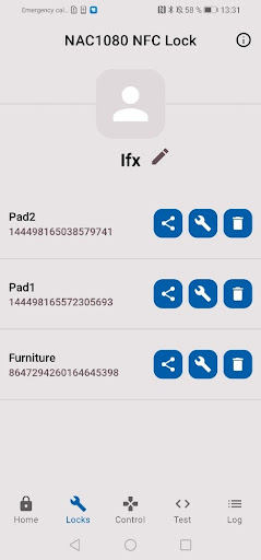 Infineon NFC Lock Showcase Screen 2