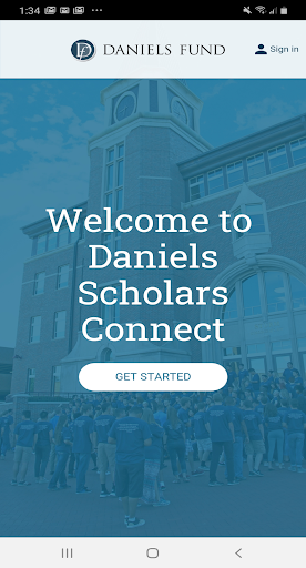 Android application Daniels Scholars Connect screenshort