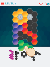 Hexagon Graph: Drag & Drop Geometry Puzzle