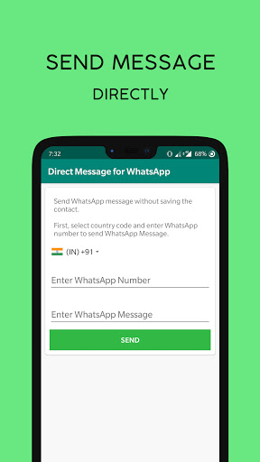 Android application Send Direct Message screenshort