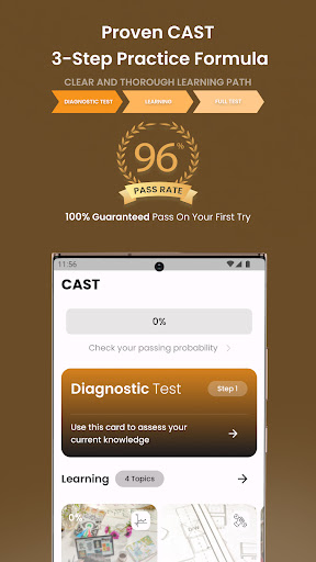 Android application EEI CAST Practice Test 2024 screenshort