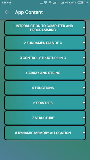 Learn C Programming Screen 2