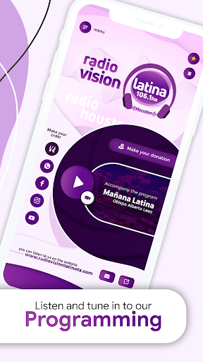 Android application Vision Latina Houston screenshort