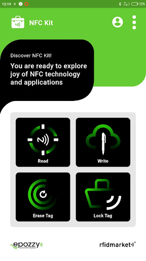 Android application NFC Kit screenshort