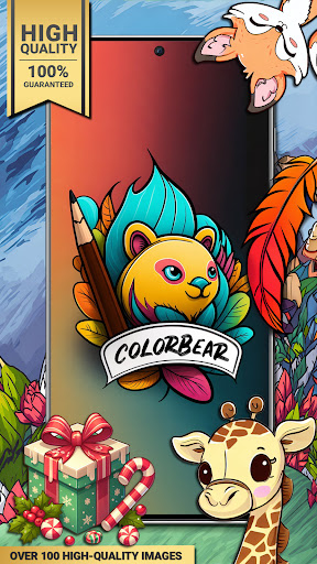 Android application ColorBear - Kids Coloring Book screenshort