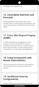 50 OSWAP Vulnerabilities