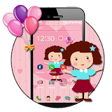 Cute Girl Pink Kawaii Theme icon