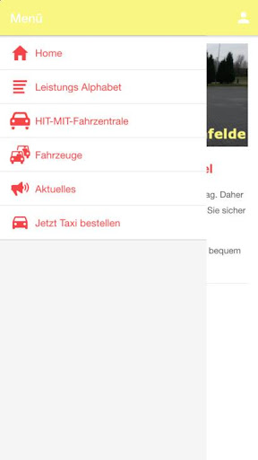 Android application HIT TAXI screenshort