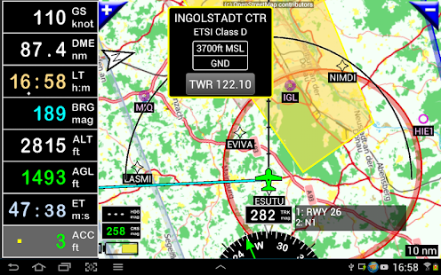 FLY is FUN Aviation Navigation Screenshot