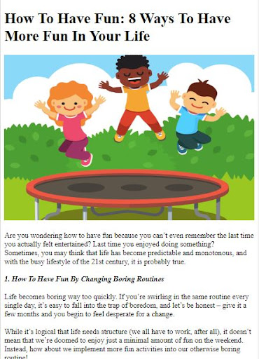 How to Find Fun in Everything Screen 3