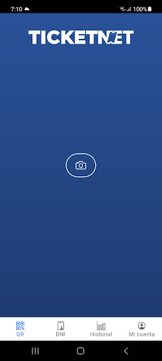 Android application TicketNet - Escaner screenshort