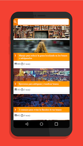 Android application Como adelgazar los brazos screenshort