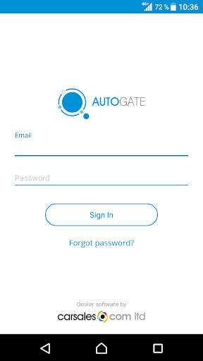 Android application AutoGate screenshort