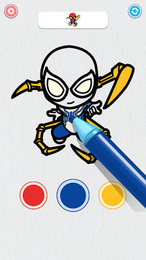 Coloring Paint: ASMR Superhero Screen 3