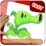 How to draw easy Plants N zombie 2 icon